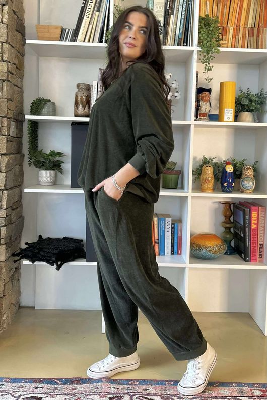 Terry B Classic Sweatshirt Deep Moss